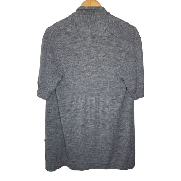 Theory wool short sleeve open front cardigan sweater size large - Picture 2 of 9